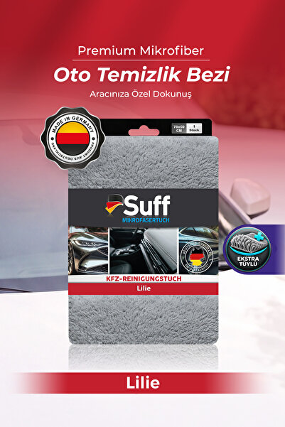Suff Lilie Araç Temizlik Bezi 70x50 | Geniş Yüzey Boya Koruma ve Cila Silme B...