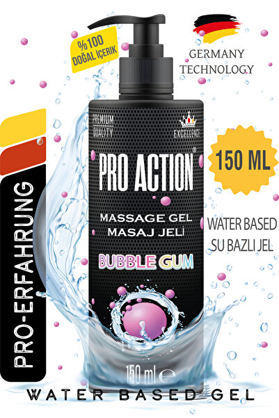 Pro Action Masaj Jeli 150 ML Bubble Gum Massage Gel Premium Quality
