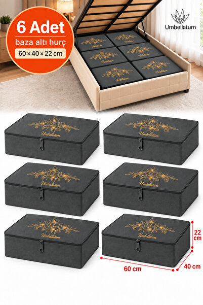 umbellatum Storage Base Organizer Storage 6 Pieces Set Anthracite Color Large...