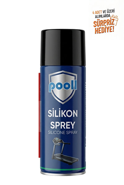 POOLL Koşu Bandı Yağı 400 ML Silikon Spreyi Emniyet Kemeri Spreyi Uzatma Hort...