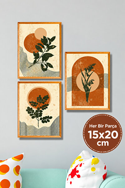 NT Handmade 3 τεμάχια Ξύλινο πλαίσιο Προσοφθάλμια ρετρό διακόσμηση τοίχου με ...