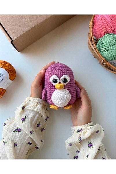 Penguen Organic Toy (HAND KNITTED)