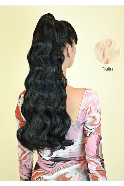 LOLLY PONY 65 Cm Fiber Dalgalı At Kuyruğu Koyu Kestane