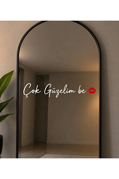 aemedia Mirror with the Inscription I Am Very Beautiful, Be Opucuk, 30 Cm, 2 ...