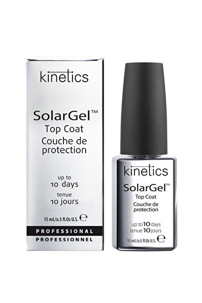 kinetics SolarGel Top Coat 15ml - UV Lamba Gerektirmeyen Parlatıcı Oje Üst Cila