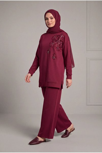BURRASCA Embroidered Soft Textured Flexible Premium Suit
