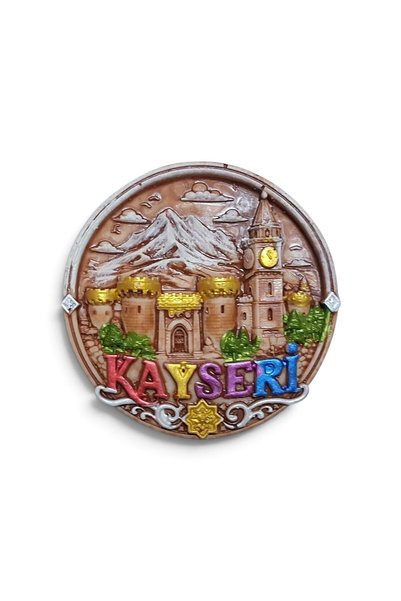 Genel Markalar Kayseri magneti polyester kabartma hediyelik magnet