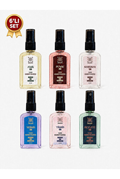 6 lı set sprey kolonya