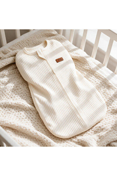 ALTINTAŞ BABY Baby Girl and Boy 100% Cotton Combed Cotton Newborn Zippered Sw...
