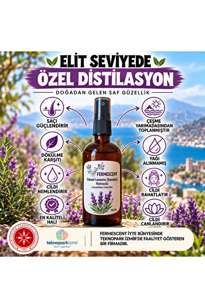Yabani Lavanta Karabaş Hidrosol Saç ve Cilt Bakımı Doğal Tonik 100 ml
