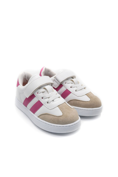 KU&PA SHOES حذاء رامبا بينك كيدز للأطفال للجنسين مظهر جلدي حذاء رياضي كاجوال ...