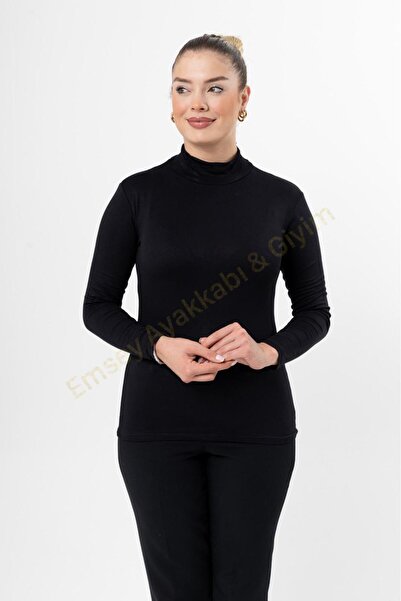 Yarım Balıkçı Boğazlı Lüks Uzun Kollu Body