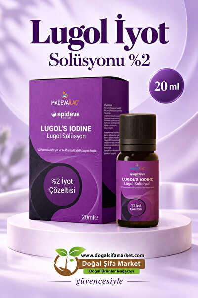 apideva %2 Lugol Solüsyonu 20ml Gimdes Sertifikalı