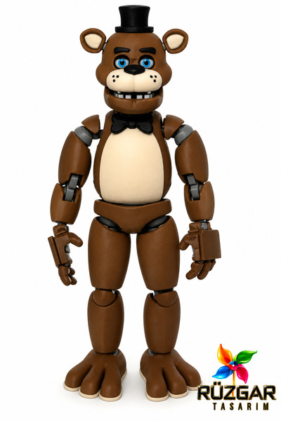 Rüzgar Tasarım FNAF Freddy (Five Nights at Freddy's) 20 cm Eklemli Dummy T13 ...