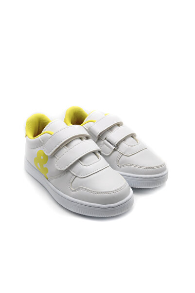 KU&PA SHOES Burber Sarı Kids Çocuk Unisex Sneaker Deri Görünümlü Günlük Spor ...