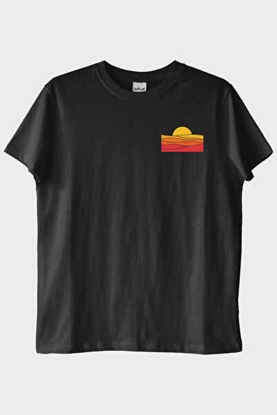 Güneş Baskılı Minimalist T-Shirt