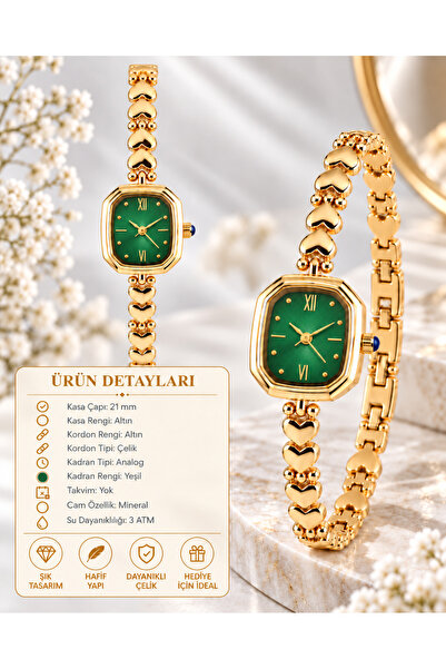 Reddington Women's Heart Cord Model Gold Color Steel Cord Wristwatch