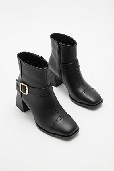 Zerenyus Mejjo premium black zippered heeled women's boot 5 cm