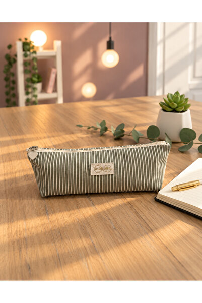 in steilla Pencil Case Canvas Fabric Multi-Purpose Use School Pen Holder...