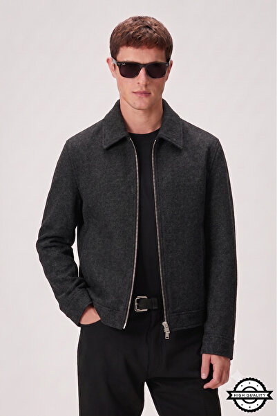 KOCCI Zra model four seasons comfortable cut viral men's short cashmere coat ...