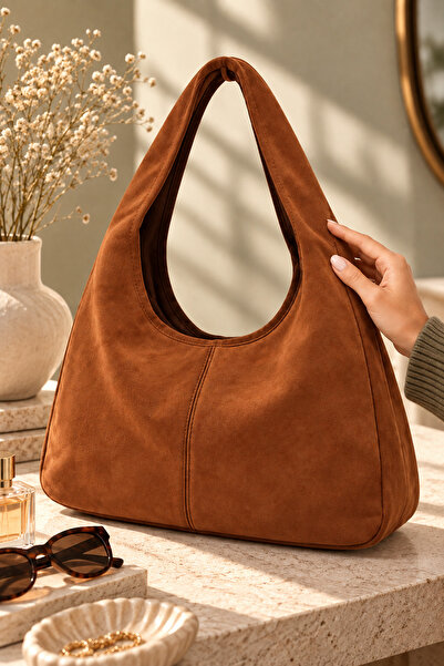 SOHO Original Women's Suede Luxury Soft Leather Vintage Model Zippered Large ...