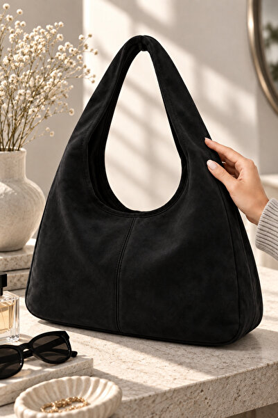 SOHO Original Women's Suede Luxury Soft Leather Vintage Model Zippered Large ...
