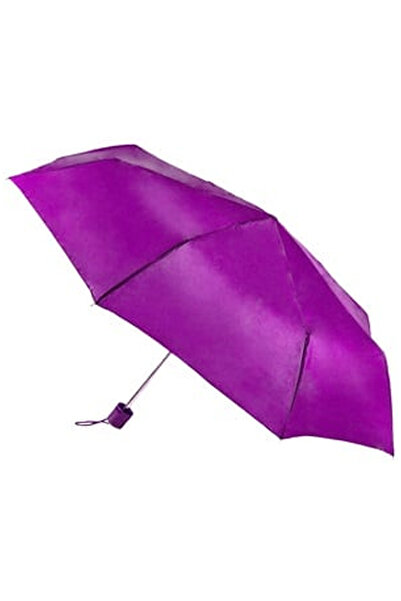 OEM Manual Folding Rain Umbrella Purple 53cm