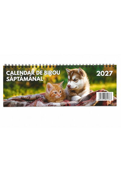 O-PRESS Calendar de birou X5 cu animale indragite saptamanal