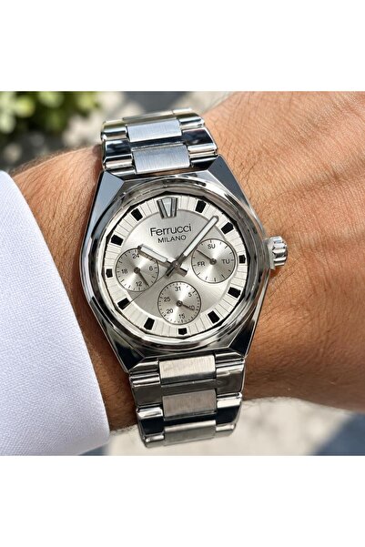 Ferrucci Fcf.03758M.01 Functions Active Steel Men's Wristwatch