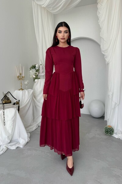 Nils Boutique Korse Detaylı Midi Abiye Elbise
