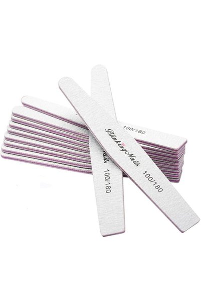BlinkingNails 100/180 Grit Emery Boards for Nails,Professional Nail Files for...