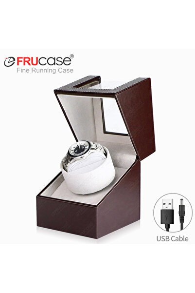 Choice كابل USB 1-0 C [وضعان للدوران] FRUCASE PU لفاف الساعة للساعات الأوتوما...