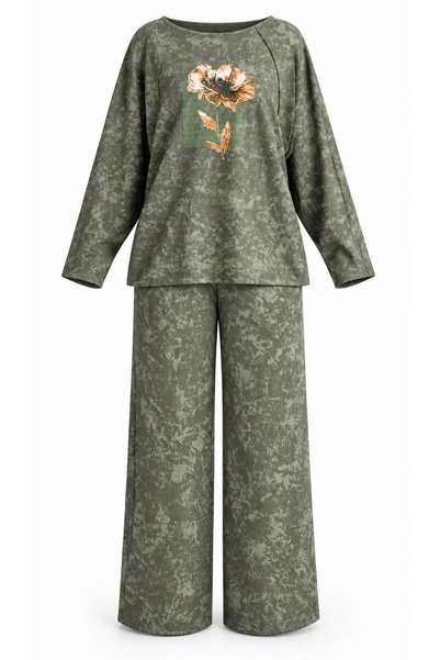 BRGCLOTHING Table Printed Batik Tracksuit Set