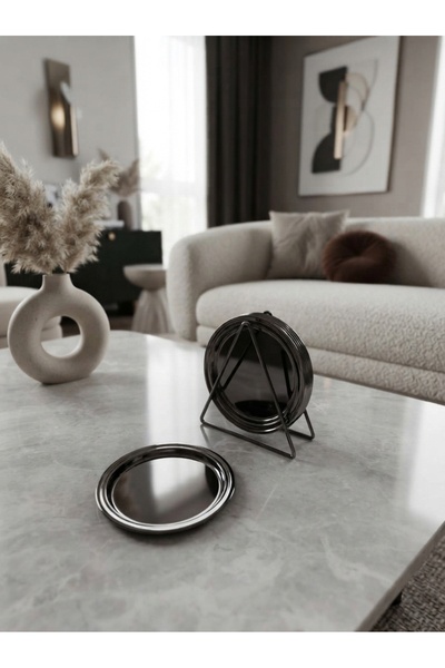 Generic Round Serving Dish Set with Storage and Organization Stand Functional...