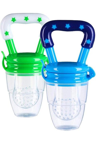 SCIENISH 2Pack Baby Food FeederFresh Fruit Silicone Nipple Teething Toy Reusa...