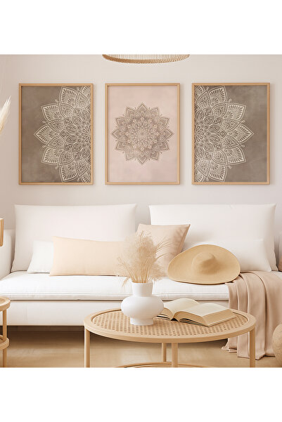 VOBA STORE SET DE PICTURĂ DECORATIVĂ TEMATICĂ MODERNĂ CU 3 PIESE CU RAME
