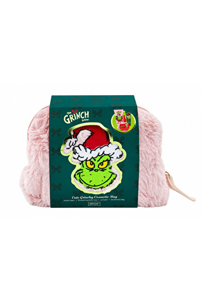 SENCE Set cadou Grinch 4 piese – săculeț pufos, cremă de mâini 30 ml, spray d...