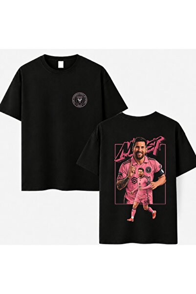 PANDORICA Μπλουζάκι Lionel Missi Inter Miami με στάμπα Unisex Oversize από 10...