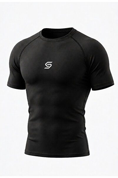 Sapevr Erkek Premium Compression 2 Spor Tişörtü - Hızlı Kuruyan Gym & Fitness...