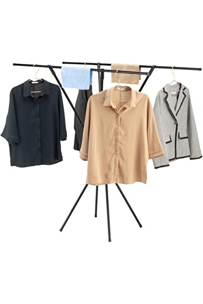 Lawazim Clothes Hanger - X-Shaped Foldable Iron Frame Airer and Clothes Dryin...