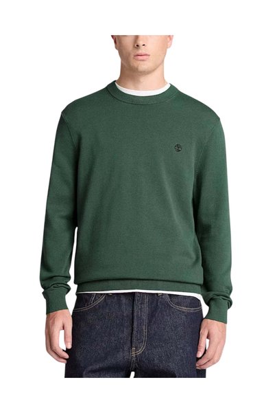 Timberland Ανδρικό River Cotton Φούτερ Πράσινο TBC0YHAZ-398