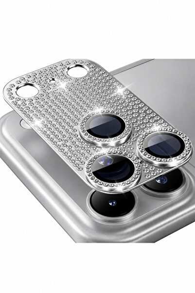 WANNA PROTECT iPhone 17 Pro Max / 18 Pro Max Uyumlu Kamera Lens Koruyucu Taşl...