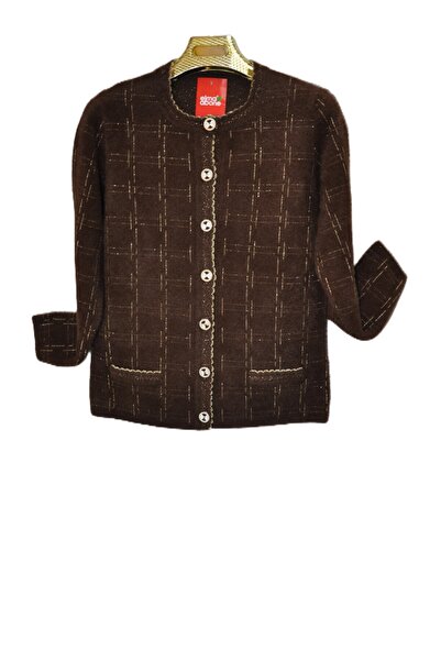 elma abone New Season Silvery Beard Short Cardigan