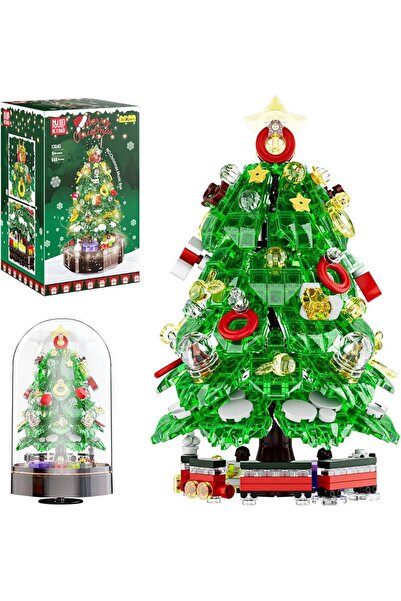 mouldking 10090 Christmas Tree Music Box 688 Parça Yılbaşı Müzik Kutusu Yapı ...