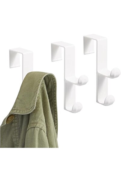Interdesign iDesign Over the Door Plastic Dual Hook Hanger for Coats, Jackets...