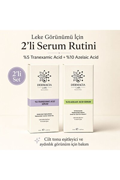 Dermacia Labs Bioceuticals Beauty Leke Görünümü Karşıtı 2’li Serum Seti %5 Tr...