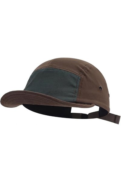 EXCEFORE Short Brim Baseball Cap for Sun Protection, 5 Panel Quick Dry Runnin...