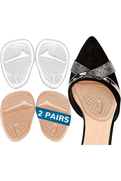GENERAL Inner High Heel Liners, 4 Pairs Reusable Anti-Slip Shoe Liners, Insole