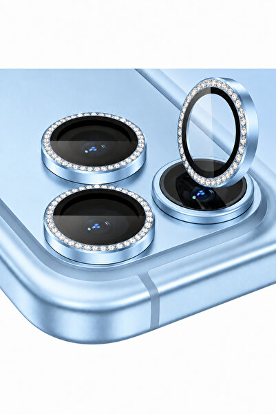 WANNA PROTECT İphone 18 Pro / İphone 18 Pro Max Uyumlu Diamond Taşlı Alüminyu...