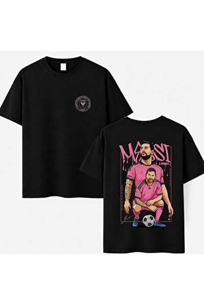 PANDORICA Μπλουζάκι Lionel Missi Inter Miami με στάμπα Unisex Oversize από 10...